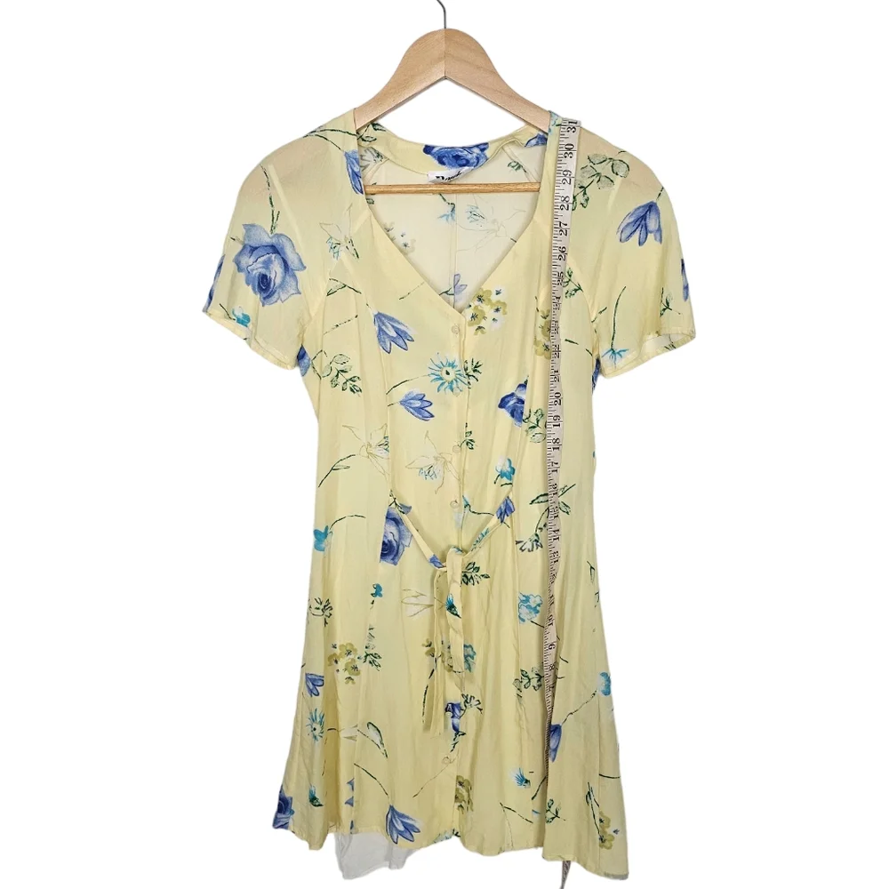 Rouje Renata Mini Dress Floral Button Lined Size 34 US 2_5